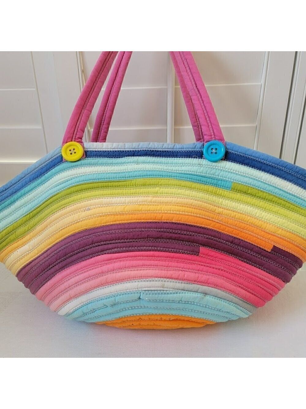 Summer Styled Fabric Jelly Roll Bag - Adorable Carry All - Picture 5 of 8
